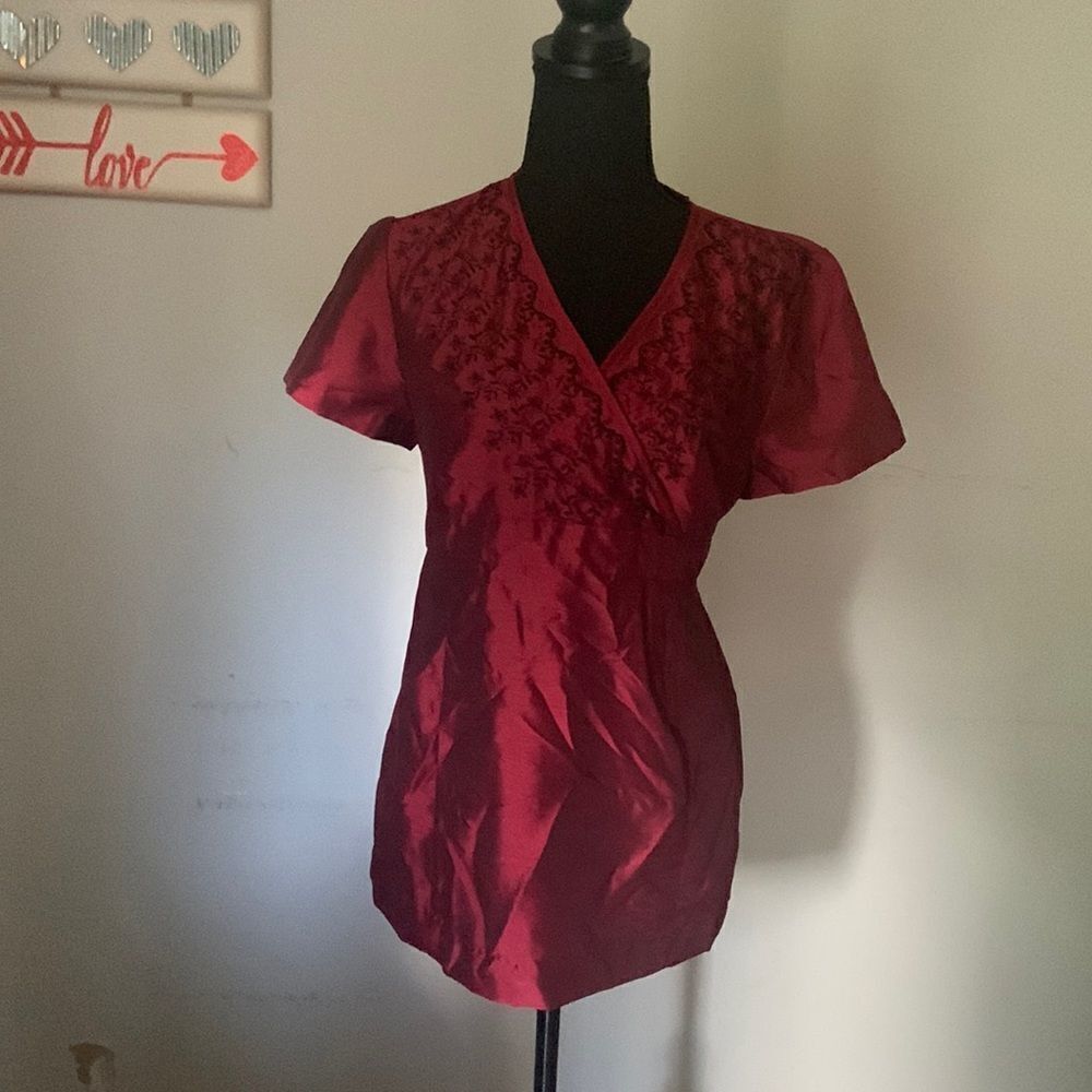 Motherhood maternity short sleeve  top size M EUC ❤️
